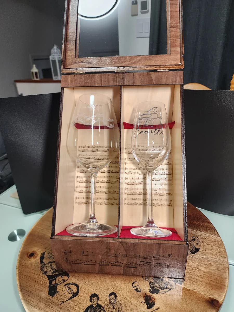 Coffret de verres personnalisés