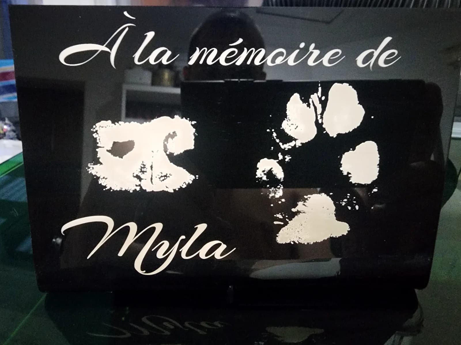 Plaque commémorative personnalisée