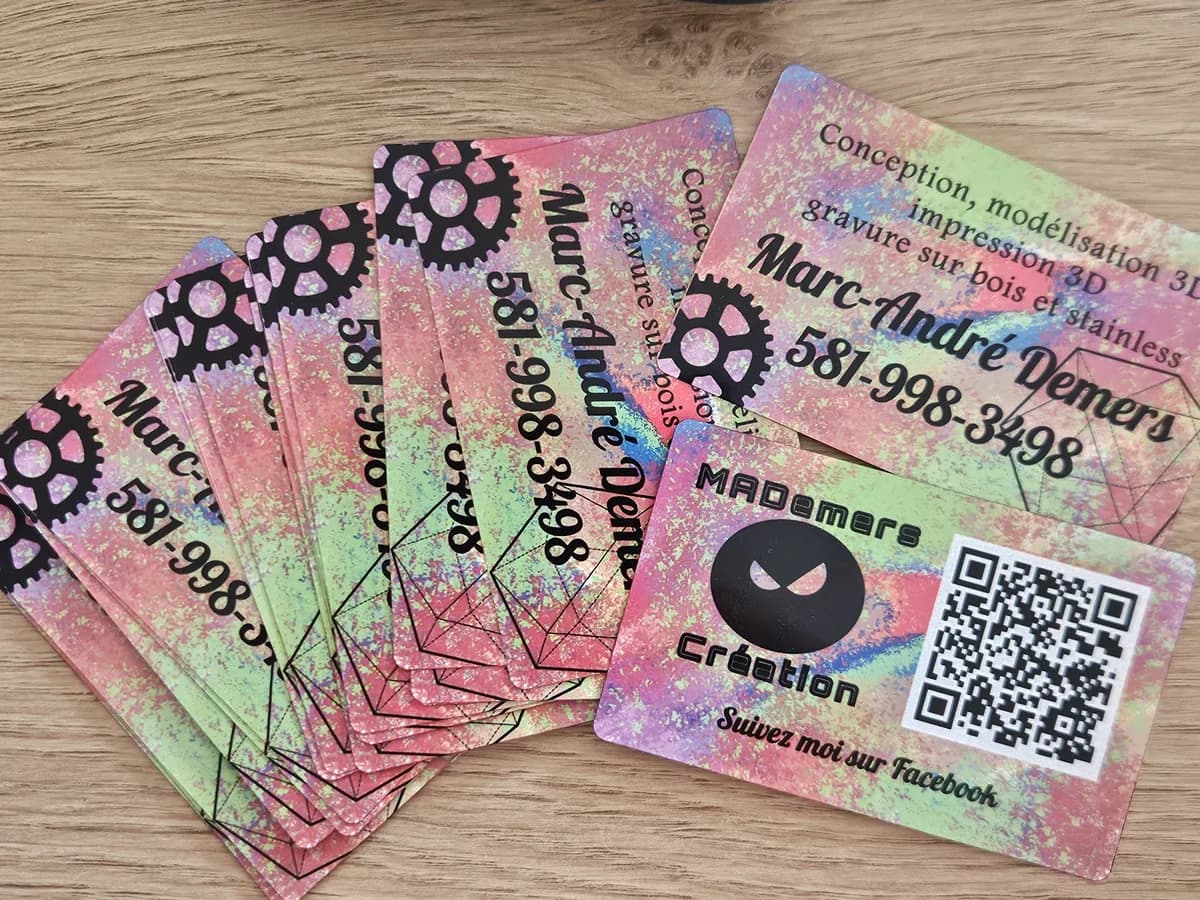 Carte d affaire sublimee — Sublimation couleur